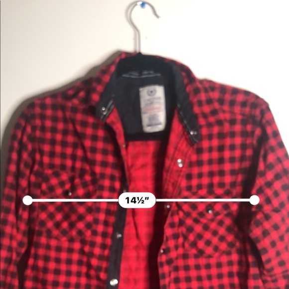 Cactus Black and Red Checker Button down - Picture 8 of 8